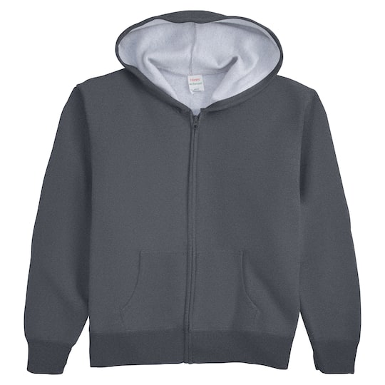 Hanes EcoSmart Full-Zip Women's Hoodie in Slate Heather | Small | Michaels®